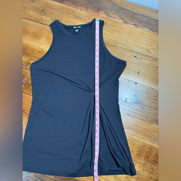 Athleta Women’s Radiate Twist Tank Top Cami Long Black Soft Tencel/Modal Blend M - Picture 10 of 11